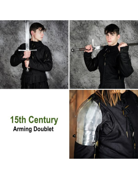 Gilet noir fonctionnel s. XV, avec...