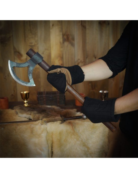 Gants mitaines rembourrés en coton noir