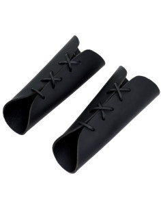 Bracelets médiévaux lisses faits à la main en cuir 2