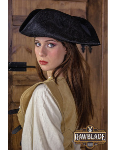 Jack Rackham Deluxe Chapeau de Pirate, Noir