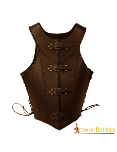 Corset en cuir marron Dama Guerrera