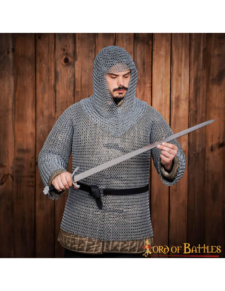 Cotte de mailles avec anneaux...