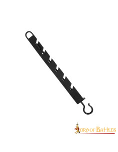 Crochet pour régler la hauteur des chaudrons sur le feu