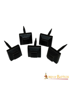 Set 5 clous médiévaux forgés (7,4 cm.) 2