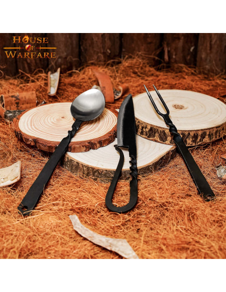 Ménagère médiévale : cuillère,...