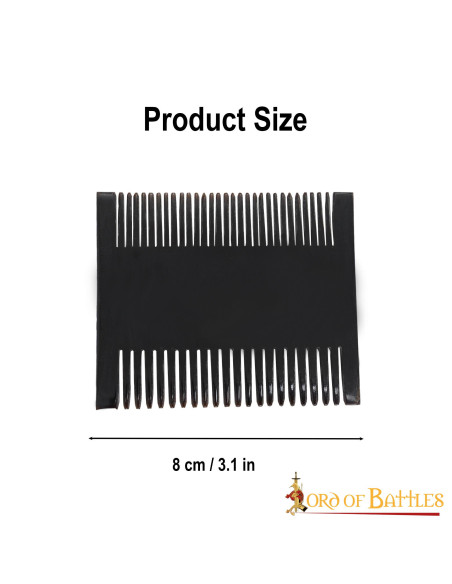 Peigne médiéval pour femme en corne...