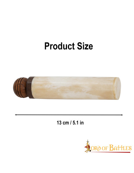 Boîte porte-aiguilles en os