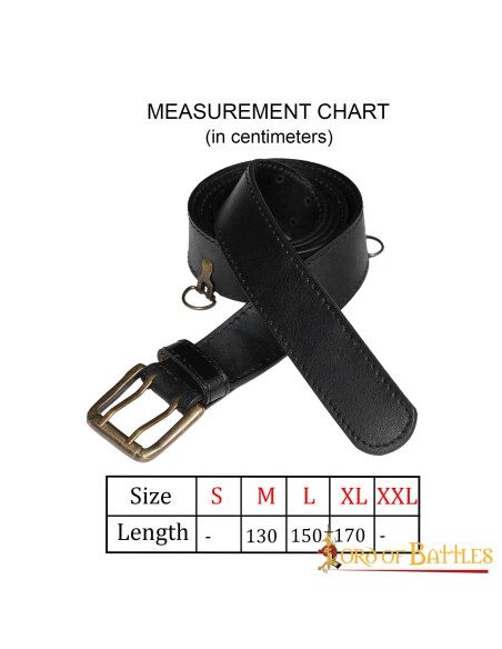 Ceinture médiévale fantaisie en cuir...