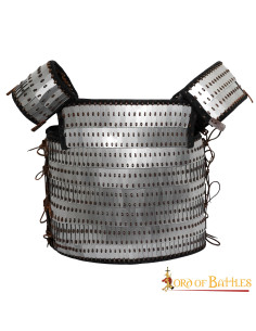 Armure à l'échelle viking avec lattes et plaques visby
