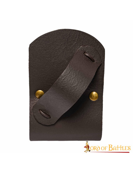 Baldric pour épées en bois en cuir -...