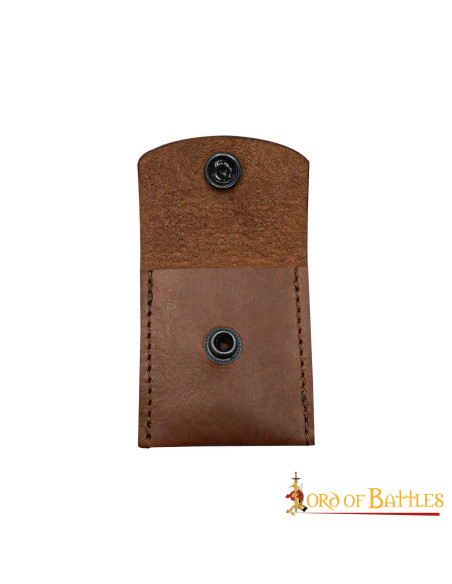 Bourse médiévale en cuir pratique -...