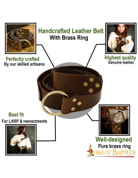 Ceinture médiévale traditionnelle,...