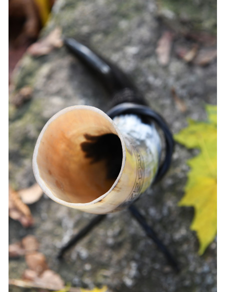 Corne Viking Norse Wolf Fenrir avec...