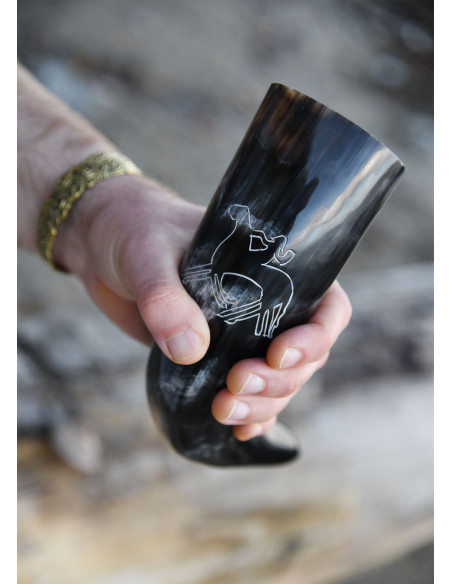 Corne viking Odin chevauchant...