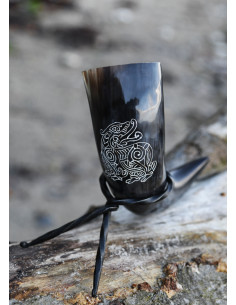 Corne de dragon viking avec support (200-300 ml.) 2