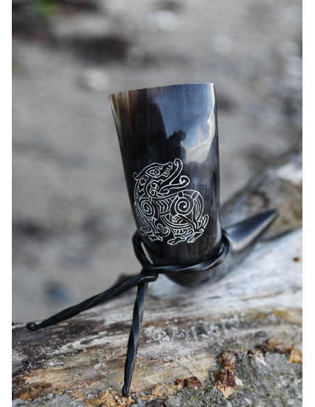 Corne de dragon viking avec support...