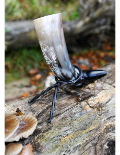 Corne celtique Valknut avec support (200-300 ml.) 2