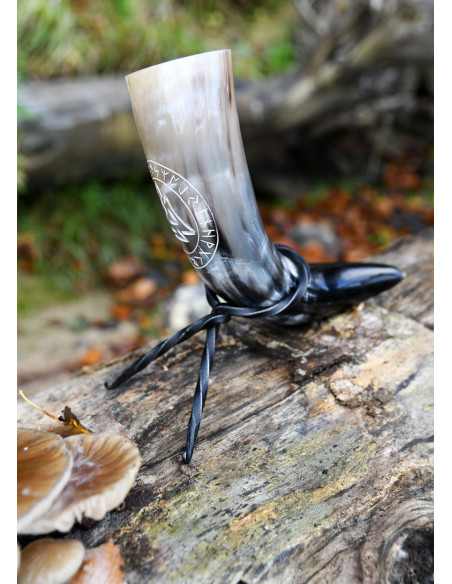 Corne celtique Valknut avec support...