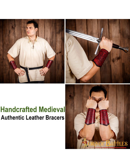 Bracelets Arbre du Gondor en cuir...