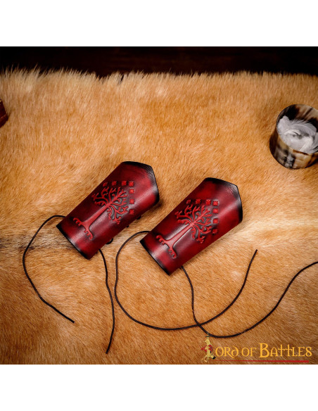 Bracelets Arbre du Gondor en cuir...