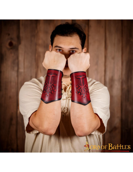 Bracelets Arbre du Gondor en cuir...