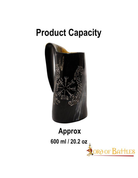 Chope à bière celtique Vegvísir...