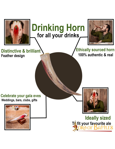 Corne viking d'Olaf à boire (400-500...