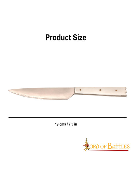 Couteau médiéval avec manche en os...