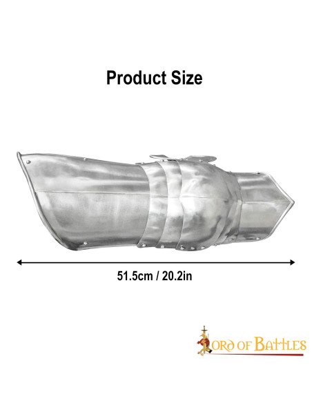 Jambes d'armure médiévale en acier...