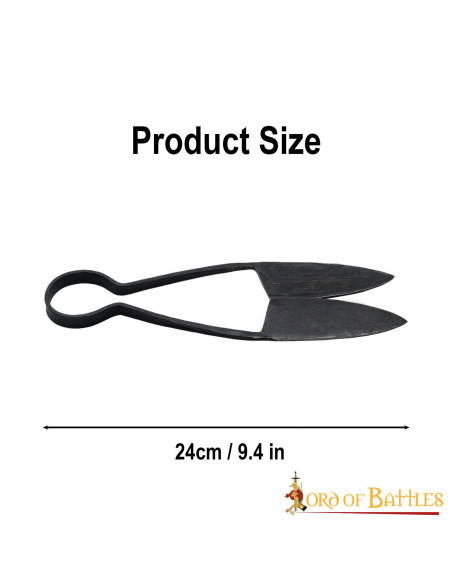 Ciseaux médiévaux en fer forgé à la...