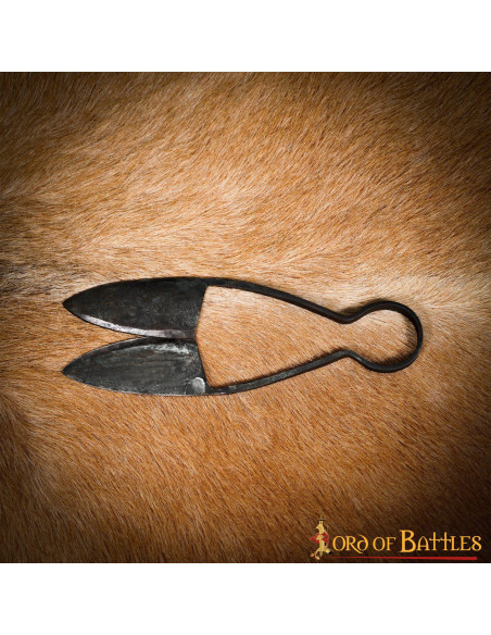 Ciseaux médiévaux en fer forgé à la...