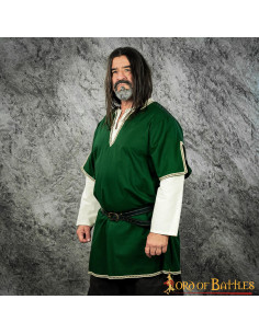 Tunique viking à double manches - Vert