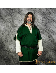 Tunique viking à double manches - Vert 2