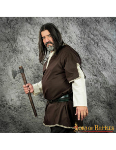 Tunique viking à doubles manches - Marron 2