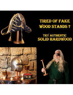 Support en bois pour accrocher les casques (36,5 cm.) 2