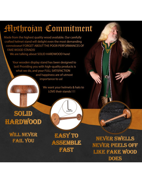 Support en bois pour accrocher les...