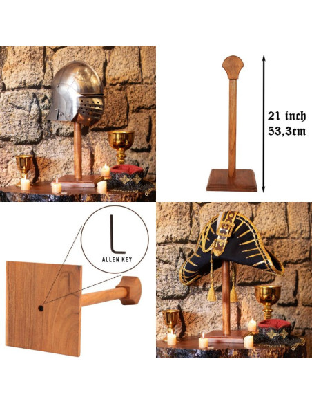 Support en bois pour accrocher les...