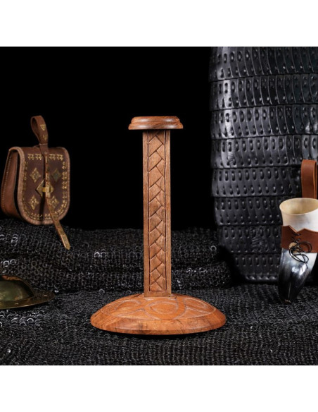 Support en bois sculpté pour...