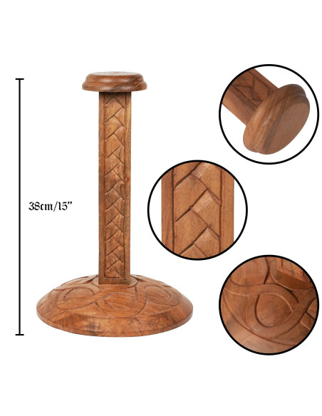 Support en bois sculpté pour...
