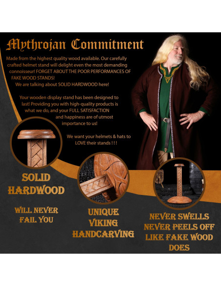 Support en bois sculpté pour...