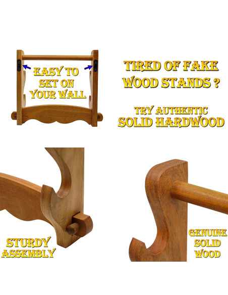 Support mural en bois pour accrocher...