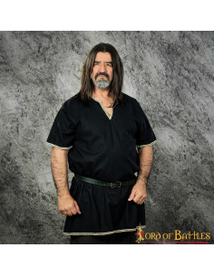 Tunique Viking Balder manche courte - Noir