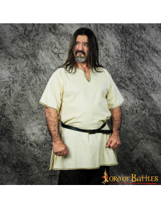 Tunique manches courtes Viking Balder - Ecru