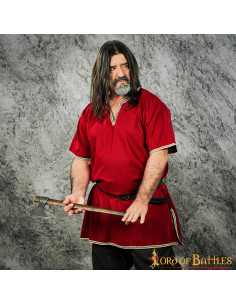 Tunique Viking Balder manche courte - Grenat 2