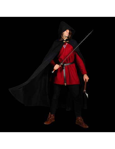 Grande Cape en Laine avec Fermoir en...