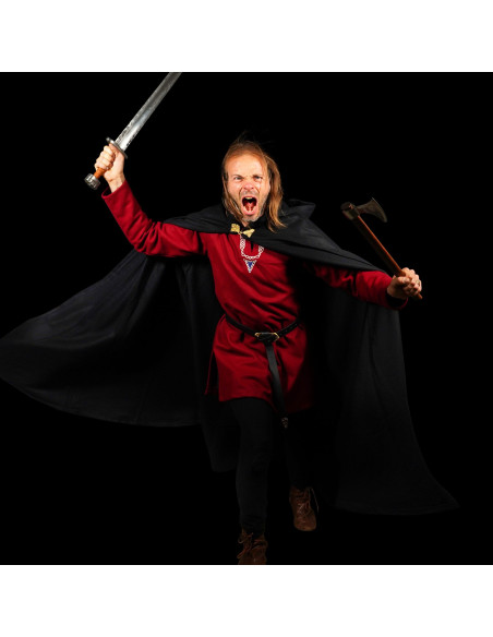 Grande Cape en Laine avec Fermoir en...