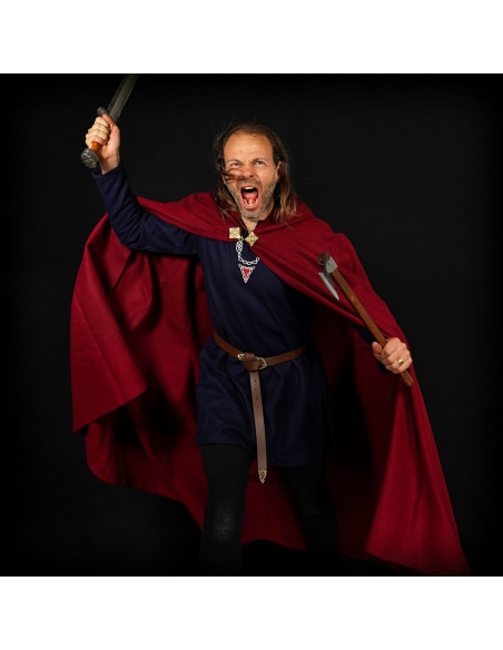 Grande Cape en Laine avec Fermoir en...