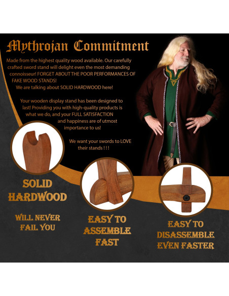 Support de bureau en bois pour...