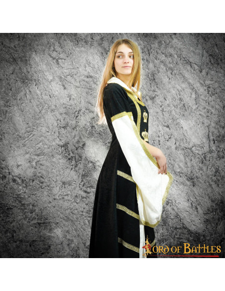 Robe Médiévale Reine en vert bouteille