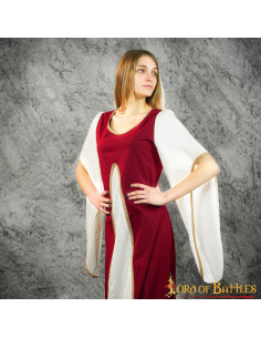 Robe Médiévale Courtisane Aelis - Grenat